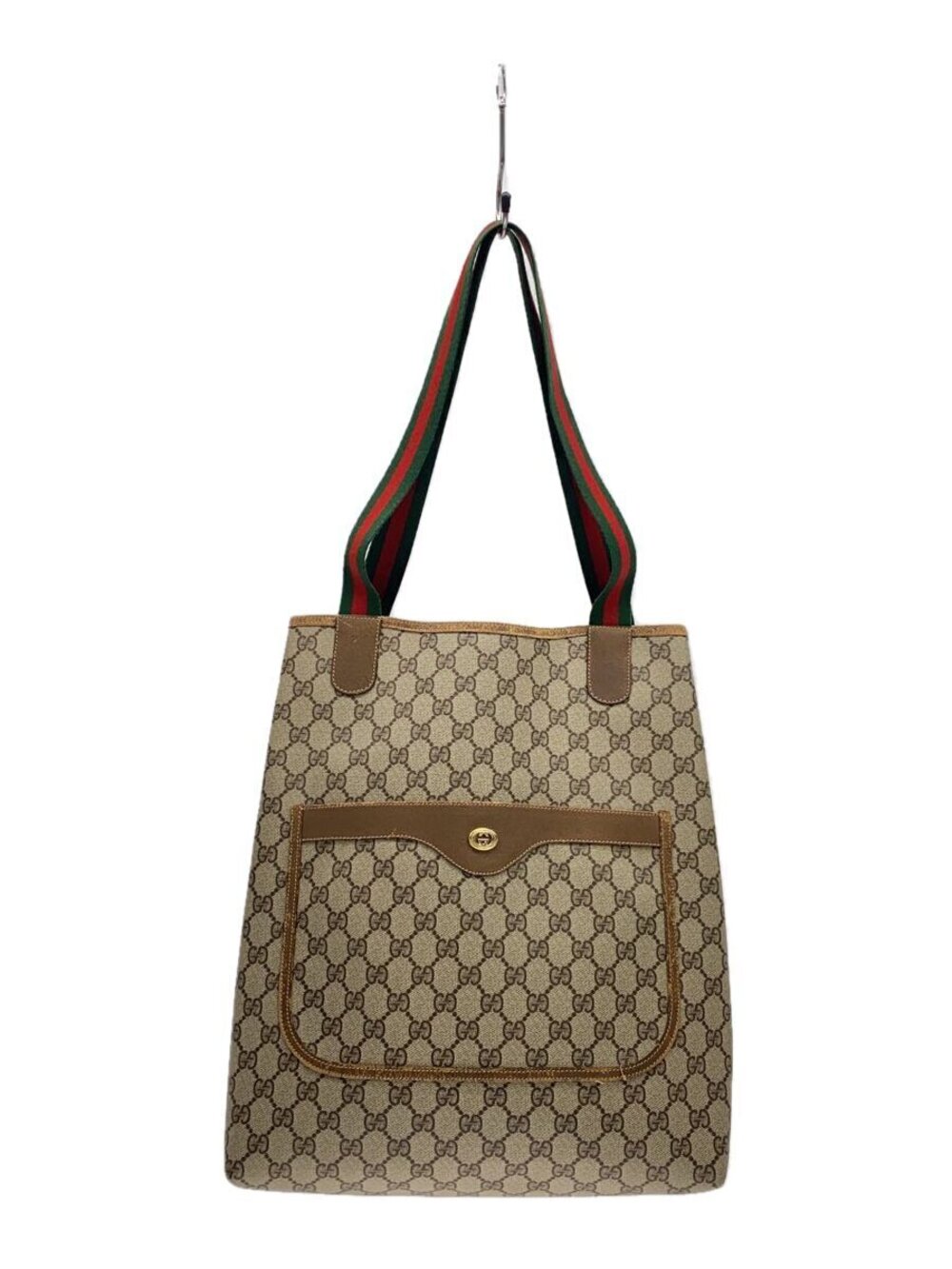 Gucci GG Supreme Web Sherry Line tote bag monogram canvas Brown